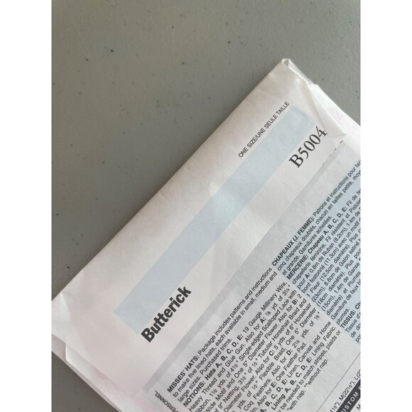 Butterick B5004 Church Hat Sewing Pattern One Size Vintage Style Multisize NEW - Picture 4 of 6